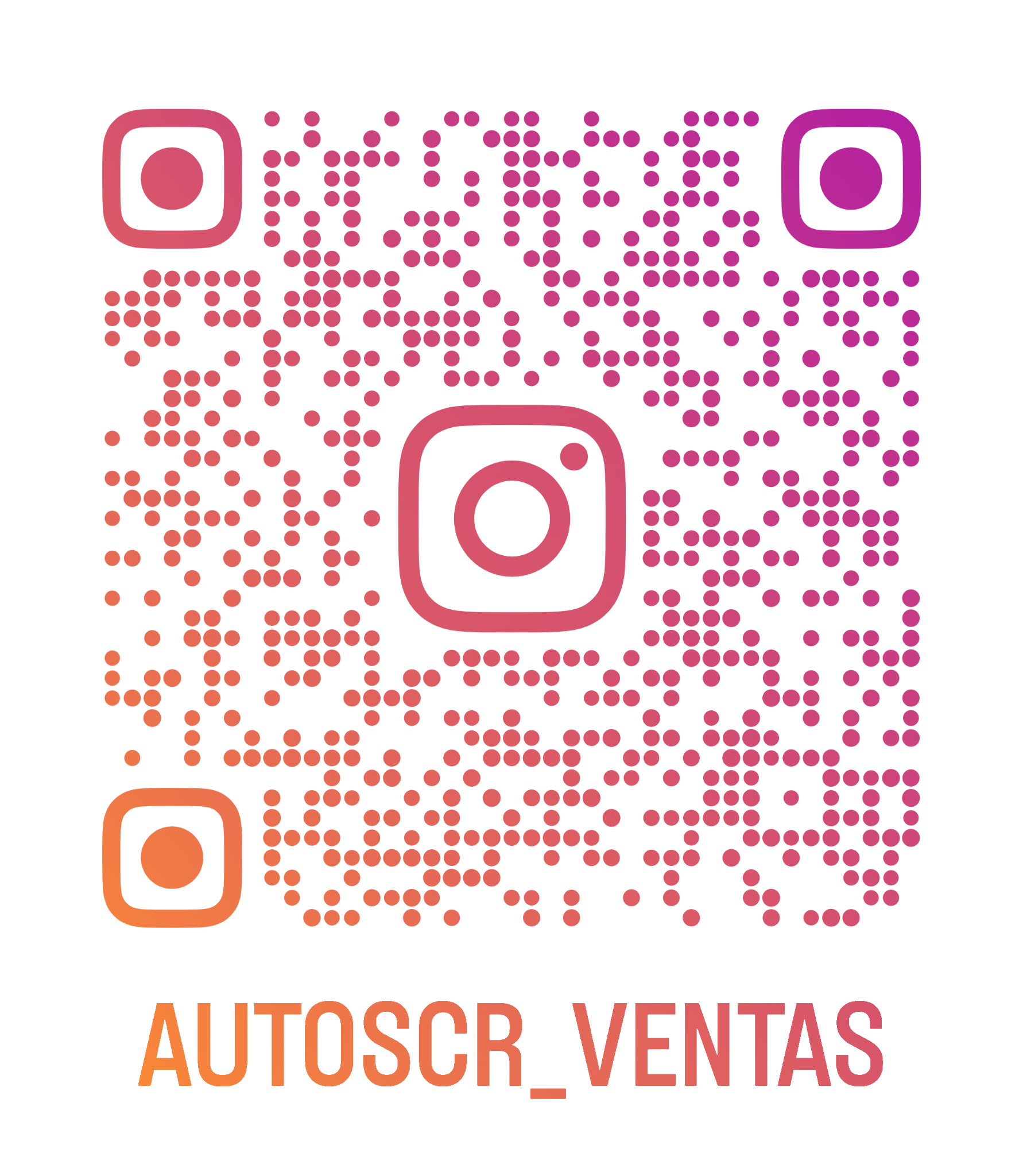 Código QR de Instagram de AutosCR Ventas
